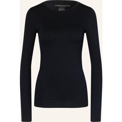 Majestic Filatures Longsleeve blau