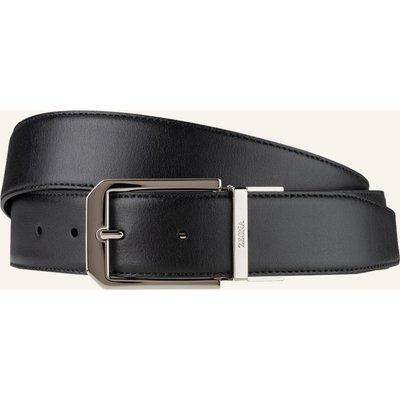 Zegna Ledergürtel Zum Wenden schwarz