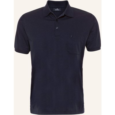 Ragman Piqué-Poloshirt blau