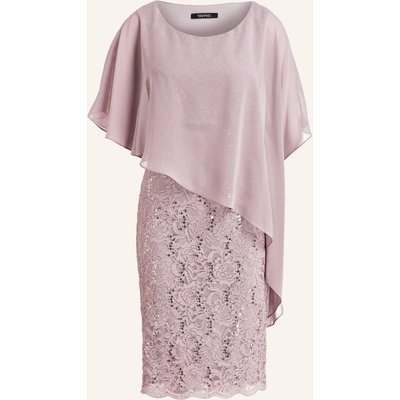 Swing Cocktailkleid Mit Spitze beige