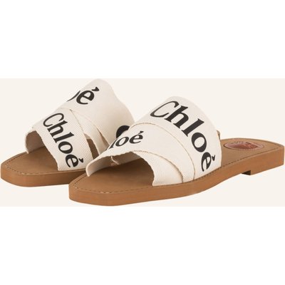 Chloé Pantoletten Woody weiss
