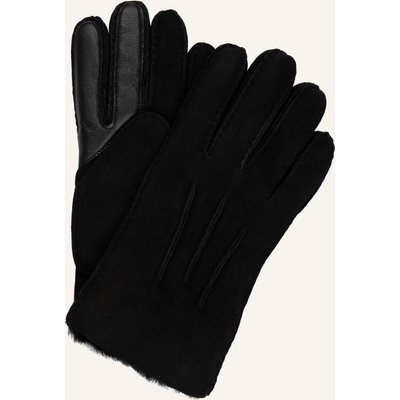 Ugg Lederhandschuhe schwarz