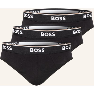 Boss 3er-Pack Slips schwarz