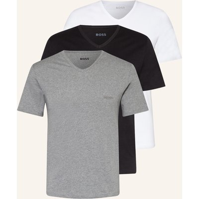 Boss 3er-Pack V-Shirts weiss