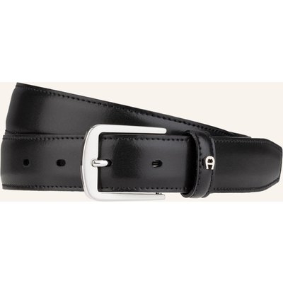 Aigner Ledergürtel Business schwarz