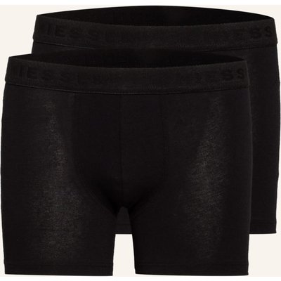 Schiesser 2er-Pack Boxershorts schwarz