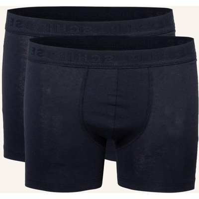 Schiesser 2er-Pack Boxershorts blau