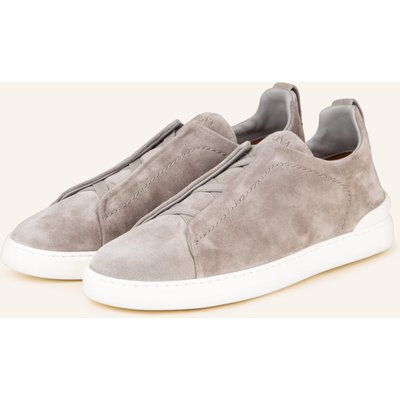 Zegna Slip-On-Sneaker Triple Stitch™ beige