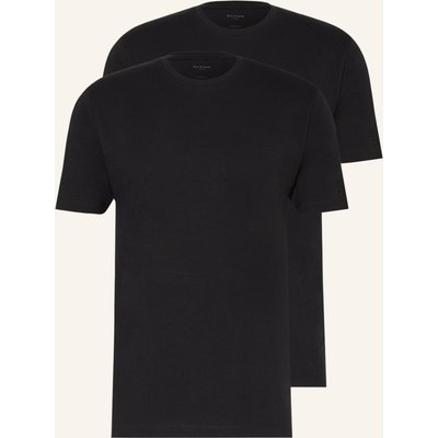 Olymp 2er-Pack T-Shirts schwarz