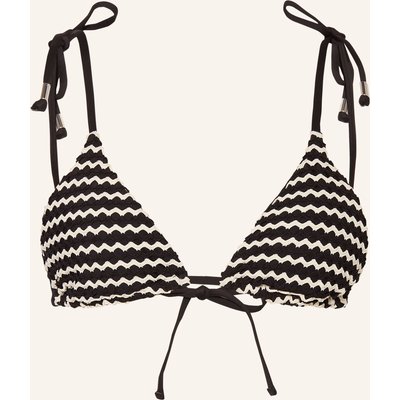 Seafolly Triangel-Bikini-Top Mesh Effect schwarz