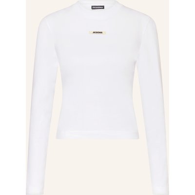 Jacquemus Longsleeve Le Tshirt Gros Grain weiss