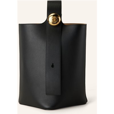 Loewe Handtasche Pebble Bucket Medium schwarz