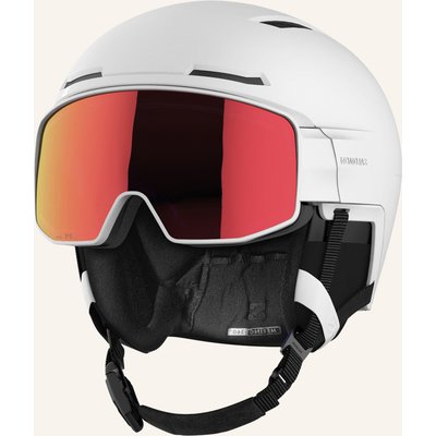 Salomon Skihelm Driver Prime Sigma Photo Mips Mit Visier weiss