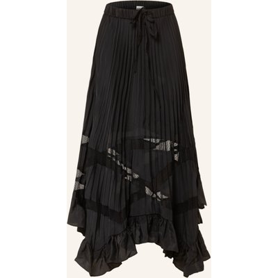 Claudie Pierlot Plisseerock Mit Mesh schwarz