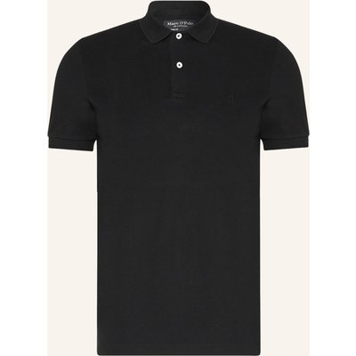 Marc O'polo Piqué-Poloshirt Shaped Fit schwarz