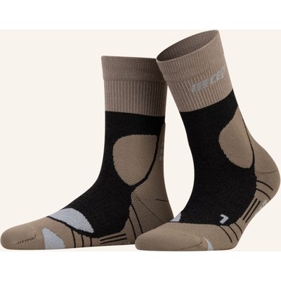 Cep Trekking-Socken Merino Compression - Mid Cut beige