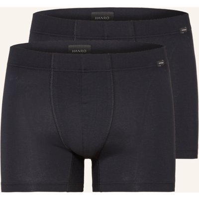 Hanro 2er-Pack Boxershorts Cotton Essentials schwarz