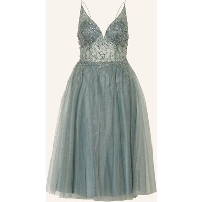 Unique Cocktailkleid Mit Pailletten Und Schmuckperlen gruen