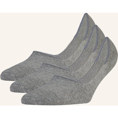 Falke 3er-Pack Füßlinge Step grau