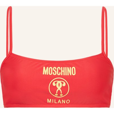 Moschino Bustier-Bikini-Top rot