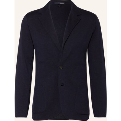 Lardini Stricksakko Extra Slim Fit blau