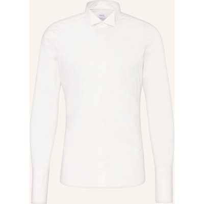 Paul Smoking-Hemd Gala Slim Fit Mit Umschlagmanschette weiss