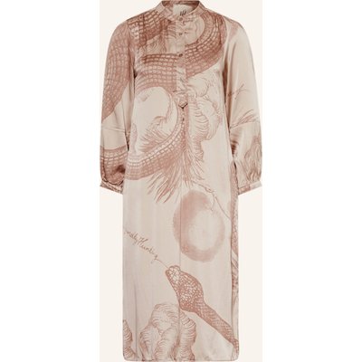 Friendly Hunting Seidenkleid Garden Eden beige