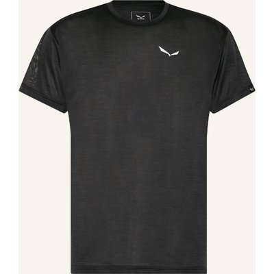 Salewa T-Shirt Puez Melange Dry'ton schwarz