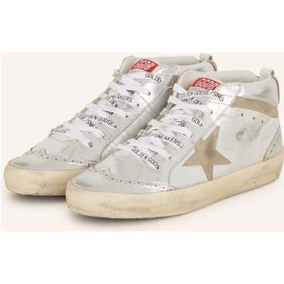 Golden Goose Sneaker Mid Star silber