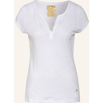 Mos Mosh T-Shirt Troy Mit Leinen weiss