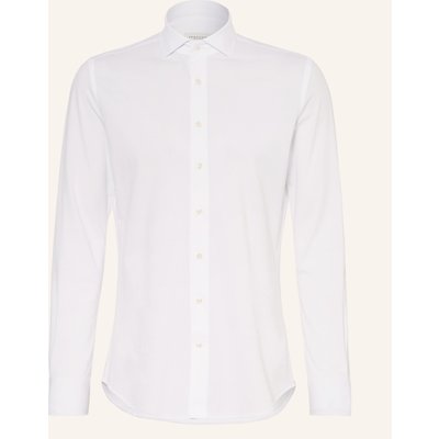 Profuomo Piqué-Hemd Slim Fit weiss