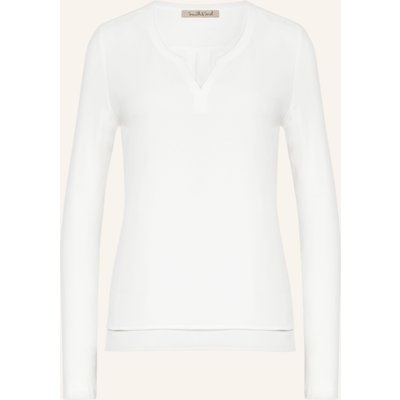 Smith & Soul Blusenshirt Im Materialmix weiss