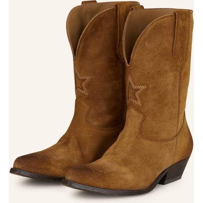 Golden Goose Cowboy Boots Wish Star braun