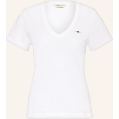 Gant T-Shirt weiss