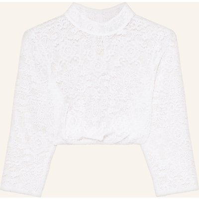 Hammerschmid Dirndlbluse Babsi Aus Spitze Mit 3/4-Arm weiss