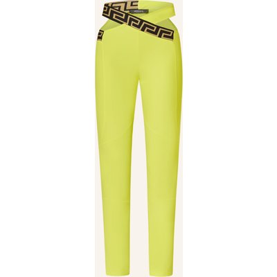 Versace Tights Mit Cut-Out gelb