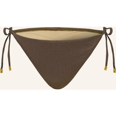 Pq Triangel-Bikini-Hose Lucaya Tie Mit Glitzergarn braun