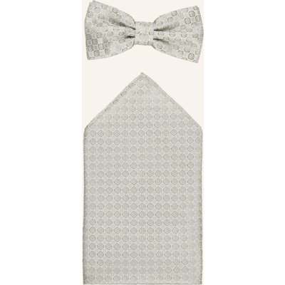Prince Bowtie Set: Fliege Und Einstecktuch gruen