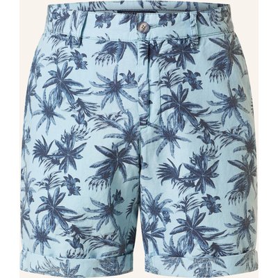 Strokesman's Shorts Slim Fit Mit Leinen blau