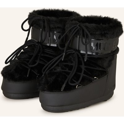 Moon Boot Moon Boots Icon Low Faux Fur schwarz