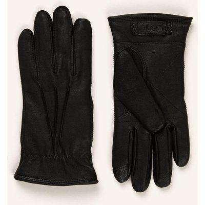 Ugg Lederhandschuhe 3 Point schwarz