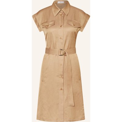 Riani Hemdblusenkleid Mit Leinen beige