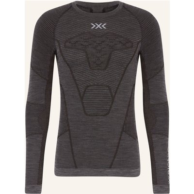 X-Bionic Funktionswäsche-Shirt Symbio Merino Aus Merinowolle grau