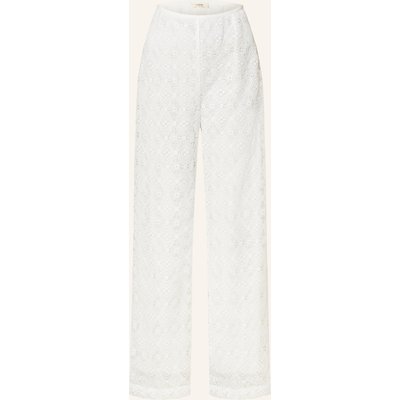 Suncoo Marlenehose Joyce Aus Spitze weiss