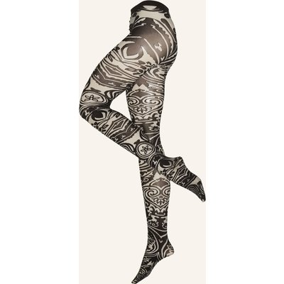 Wolford Feinstrumpfhose Paisley Tattoo schwarz