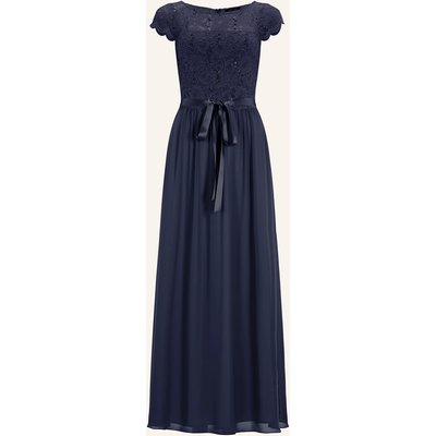 Swing Abendkleid Mit Pailletten blau