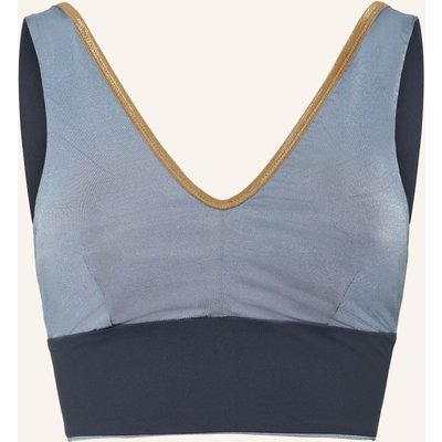 Mymarini Bustier-Bikini-Top Yoga Top Shine Zum Wenden grau