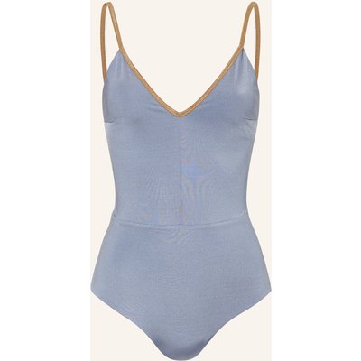 Mymarini Badeanzug Shine Zum Wenden grau