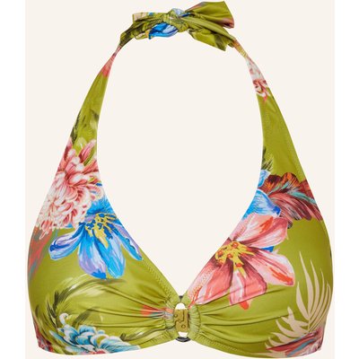Lidea Neckholder-Bikini-Top Botanic Burst gruen