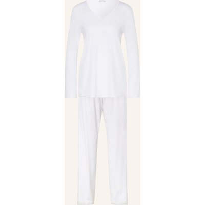 Hanro Schlafanzug Cotton Silk weiss